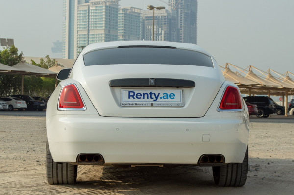 White Rolls Royce Wraith- BLACK BADGE, 2020 for rent in Dubai 2