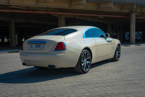 White Rolls Royce Wraith, 2019 for rent in Dubai 3
