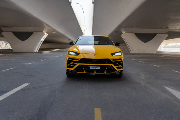 Yellow Lamborghini Urus, 2020 for rent in Dubai 0