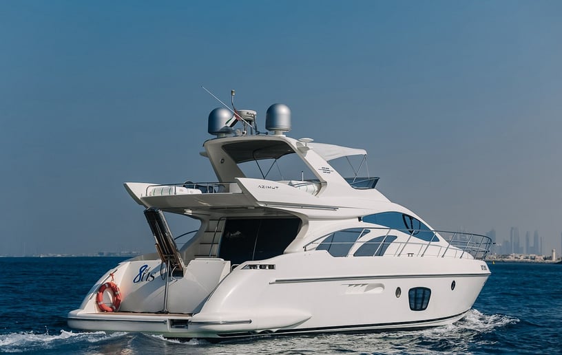 Motorboot Azimut 8ofUs 55 ft in Dubai Harbour te huur in Dubai