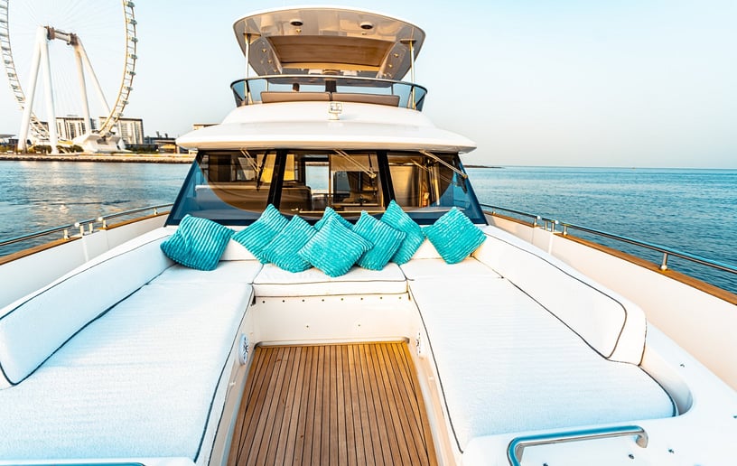 Azimut Magellano 66 ft Power boat in Dubai Marina for rent in Dubai