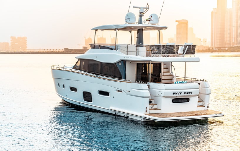 Azimut Magellano 66 ft Power boat in Dubai Marina for rent in Dubai