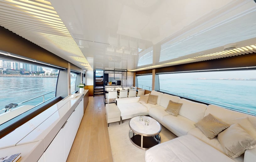 Ferretti 78 футов Моторная лодка в Dubai Harbour для аренды в Дубай