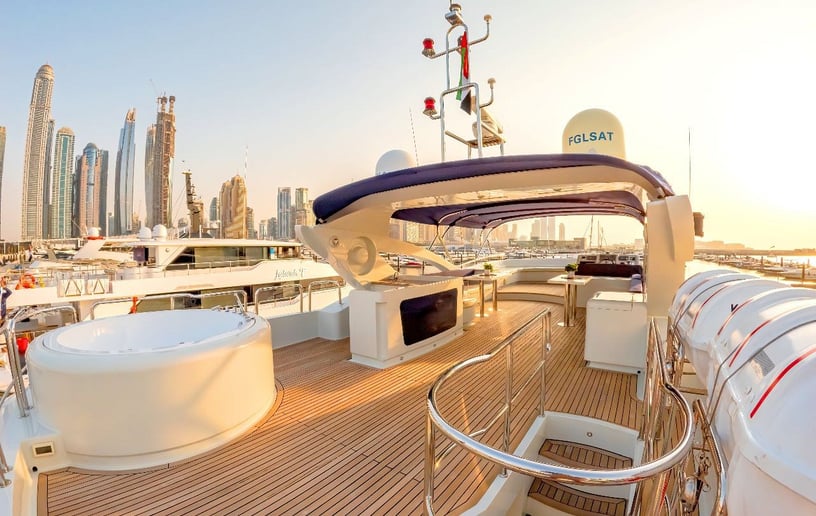 Motorboot Sky Walker Kona 110 ft in Dubai Harbour te huur in Dubai