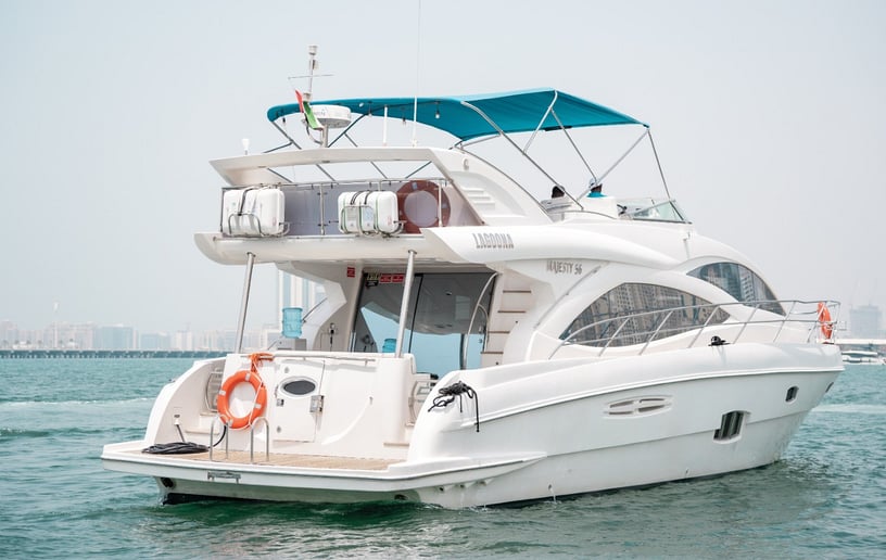 Motorboot Majesty Lagoona 56 ft in Dubai Harbour te huur in Dubai