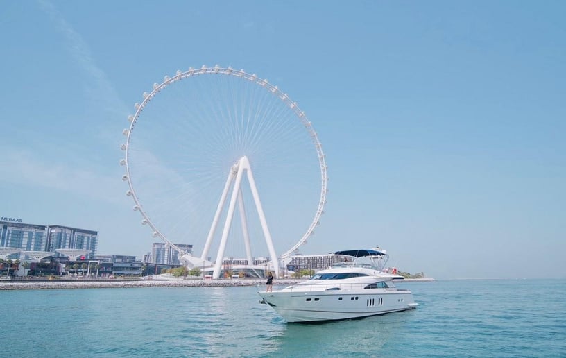 在迪拜 租 Fairline Liberty 80 英尺 动力船 在Dubai Harbour