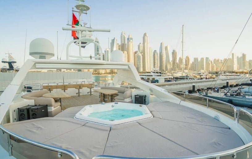 Sunseeker Lucien 131 ft Power boat in Dubai Harbour for rent in Dubai 4