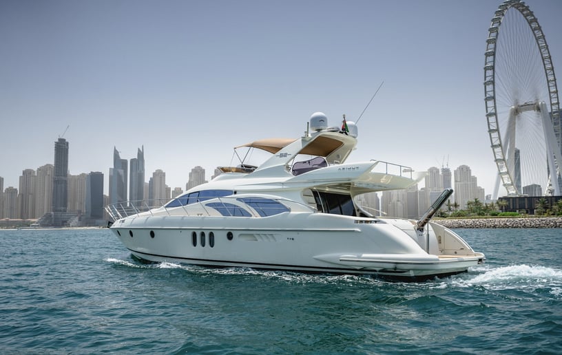 Motorboot Azimut Lucky Star 62 ft in Dubai Harbour te huur in Dubai