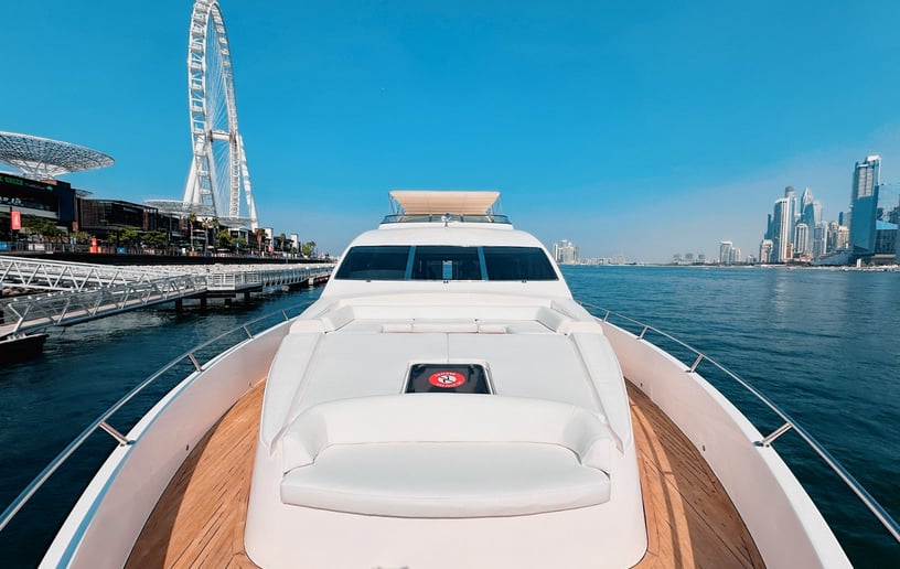 Majesty X34 88 ft Power boat in Dubai Marina for rent in Dubai