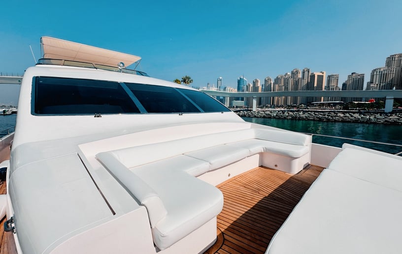 Majesty X34 88 ft Power boat in Dubai Marina for rent in Dubai