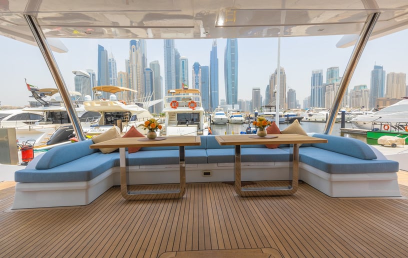 Sky Walker Aquila 60 ft Catamaran in Dubai Harbour for rent in Dubai