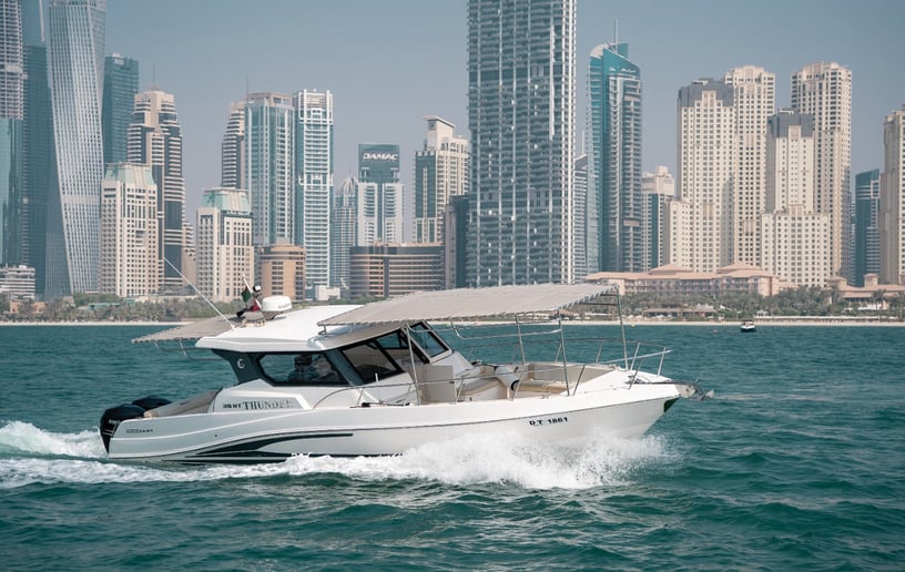 Silver Craft Storm 36 pie Barco de motor en Dubai Harbour para alquiler en Dubai