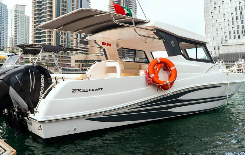 Silver Craft Thunder 36 ft Power boat in Dubai Marina for rent in Dubai