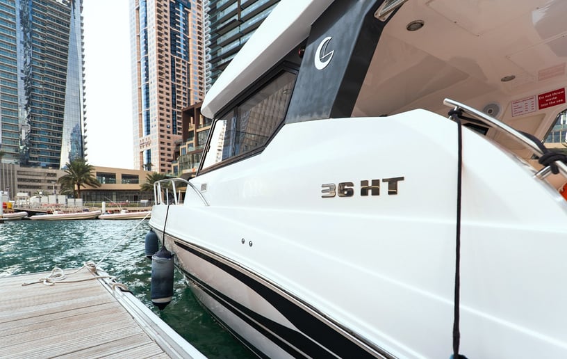 Silver Craft Thunder 36 ft Power boat in Dubai Marina for rent in Dubai