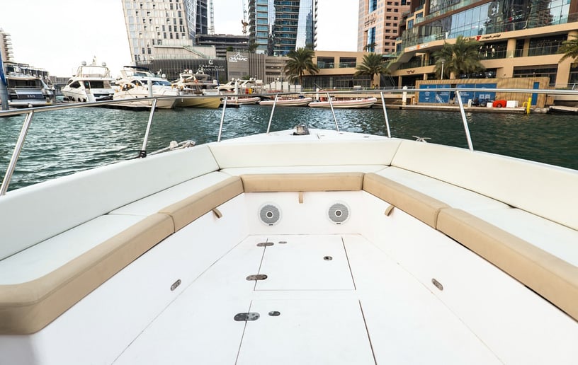 在迪拜 租 Silver Craft Thunder 36 英尺 动力船 在Dubai Marina