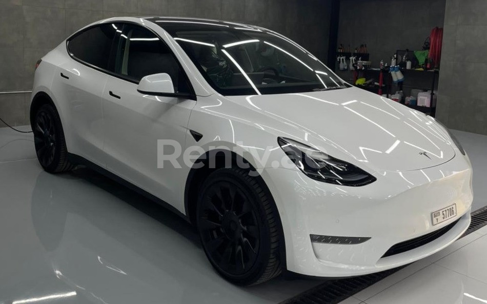 Miete Tesla Model X Schwarz 2022, Bester Preis in Sharjah