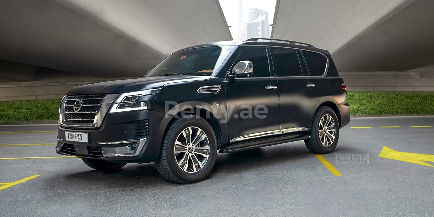 Alquila un Nissan Armada Negro 2019 ID 04296 en Dubai Renty.ae