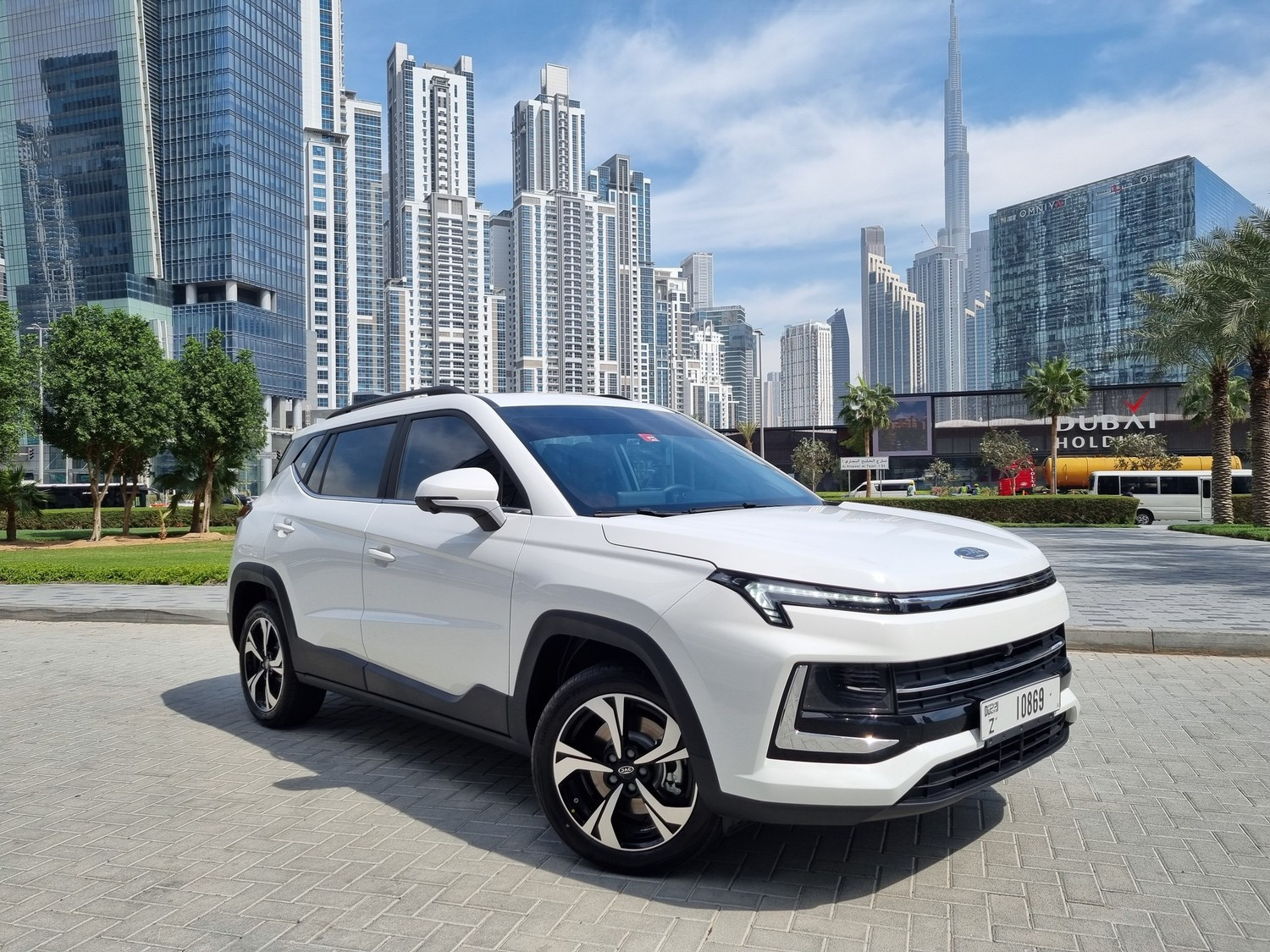 Rent a JAC JS4 (White), 2023 ID-06327, in Dubai - Renty.ae