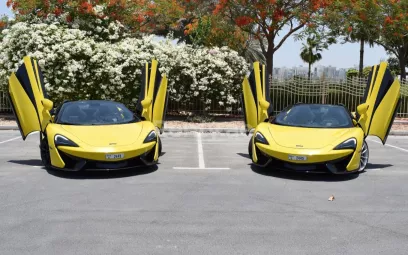 McLaren 570S Spider (Jaune), 2019 &agrave; louer &agrave; Duba&iuml;