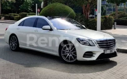 Mercedes S450 (White), 2018 for rent in Dubai