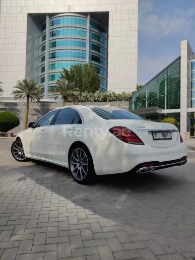 Mercedes S450 (White), 2018 for rent in Dubai