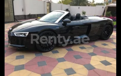 Audi R8 Spider (Black), 2018 for rent in Dubai