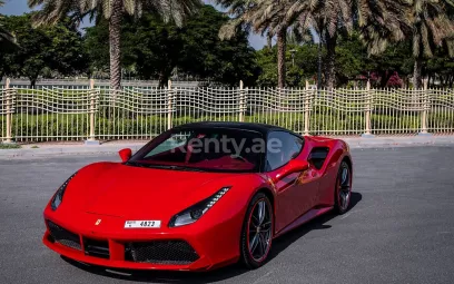Ferrari 488 GTB (Red), 2018 for rent in Dubai