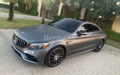 Mercedes C300 (Grey), 2019 for rent in Dubai