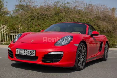 Porsche Boxster 981 (Rot), 2016 zur Miete in Dubai