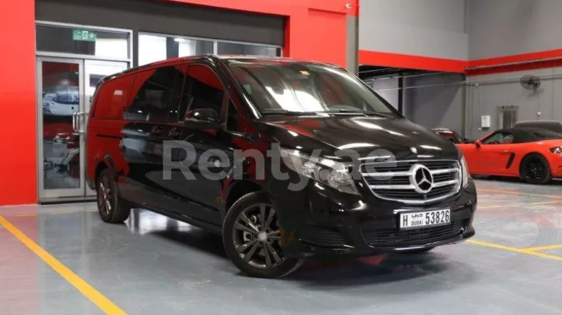 Mercedes V250 (Black), 2018 for rent in Dubai