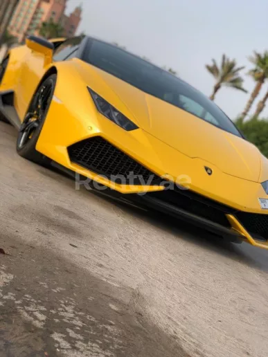Lamborghini Huracan (Желтый), 2018 для аренды в Дубай