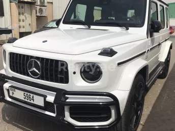 إيجار مرسيدس G63 AMG (أبيض), 2019 في دبي