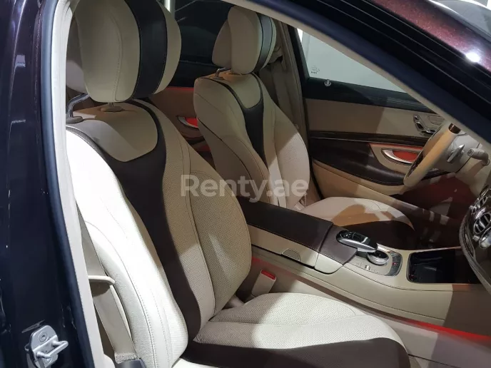 Mercedes S Class (Dark Brown), 2017 for rent in Dubai