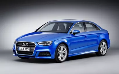 Audi A3 (Azul), 2018 para alquiler en Dub&aacute;i