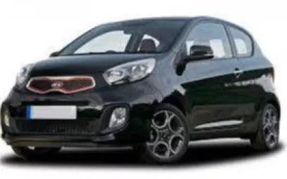 在迪拜 租 起亚Picanto (黑色), 2015
