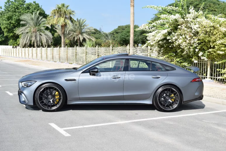 إيجار مرسيدس GT 63 AMG (اللون الرمادي), 2019 في دبي