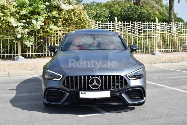 إيجار مرسيدس GT 63 AMG (اللون الرمادي), 2019 في دبي