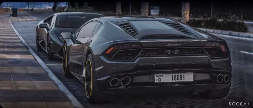 Lamborghini Huracan (Dark Grey), 2018 for rent in Dubai