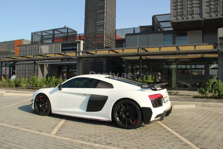 Audi R8 V10 Plus Limited (White), 2019 for rent in Dubai