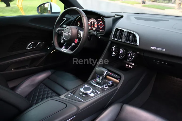 Audi R8 V10 Plus Limited (White), 2019 for rent in Dubai