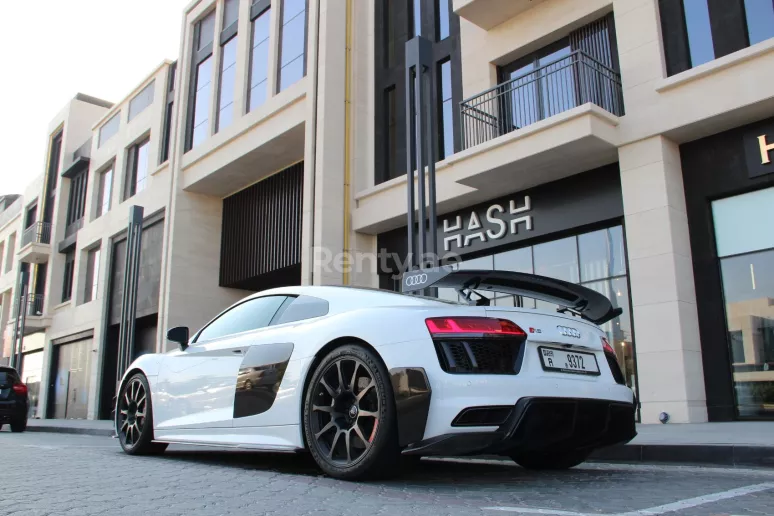 Audi R8 V10 Plus Limited (White), 2019 for rent in Dubai
