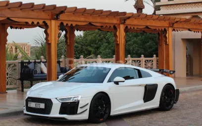 Audi R8 V10 Plus Limited (White), 2019 for rent in Dubai