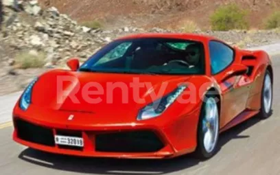 Ferrari 488 GTB (Red), 2018 for rent in Dubai