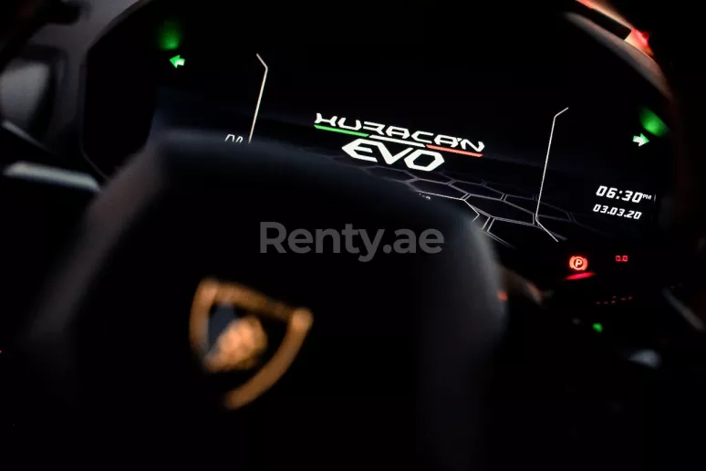 Dubai'de kiralık Lamborghini Evo (Kırmızı), 2020