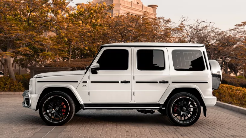 Mercedes G63 AMG (White), 2019 for rent in Abu Dhabi
