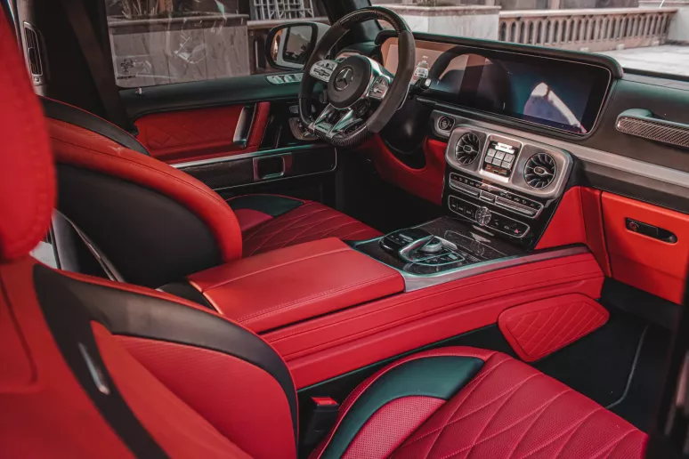 Mercedes G63 AMG (White), 2019 for rent in Abu Dhabi