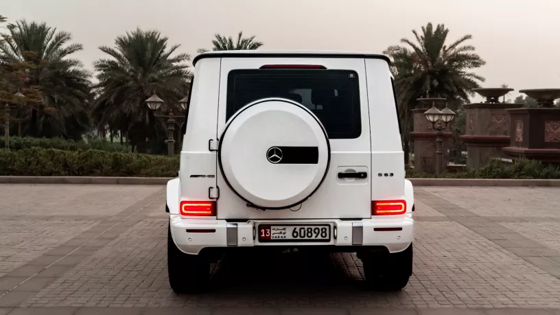 Mercedes G63 AMG (White), 2019 for rent in Abu Dhabi