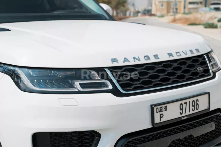 Range Rover Sport (Blanc), 2019 &agrave; louer &agrave; Duba&iuml;