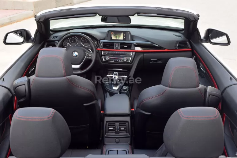 BMW 420i Cabrio (Blanc), 2017 &agrave; louer &agrave; Duba&iuml;