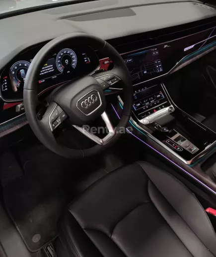 Audi Q8 (Silver), 2019 for rent in Dubai